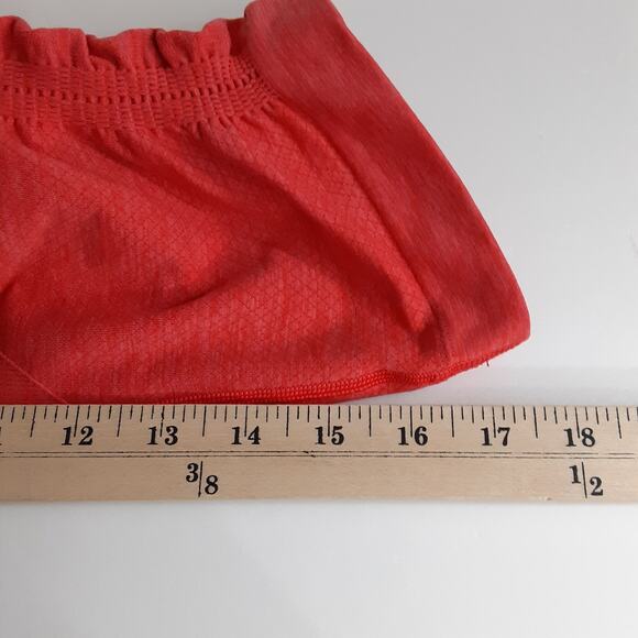 Lululemon In The Flow Crop Leggings Coral Pink Ruched Capri Athletic Womens 6 - Picture 10 of 10